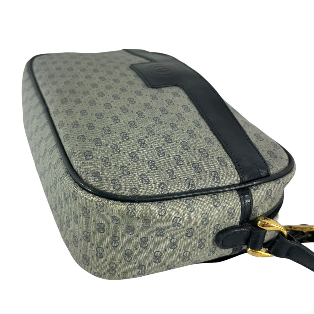 GUCCI Navy Blue Canvas Supreme Micro GG Blue Trim Crossbody Bag Authenticated - Picture 6 of 17
